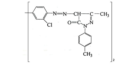 顏料橙34分子結構圖