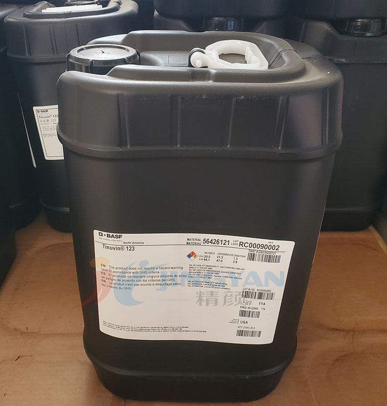 巴斯夫天樂榮123涂料光穩定劑老包裝圖