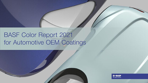 巴斯夫2021年汽車OEM涂料顏色報告(圖1) 巴斯夫2021年汽車OEM涂料顏色報告