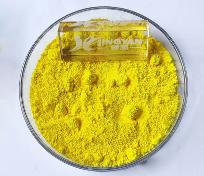 潤巴I3816尼龍用包膜釩酸鉍黃顏料色粉實拍圖
